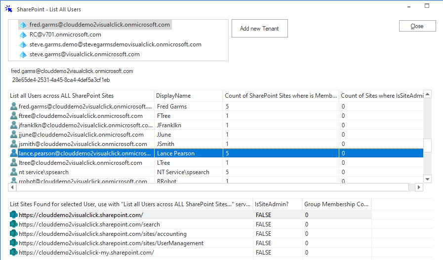 SharePoint Online - List Users